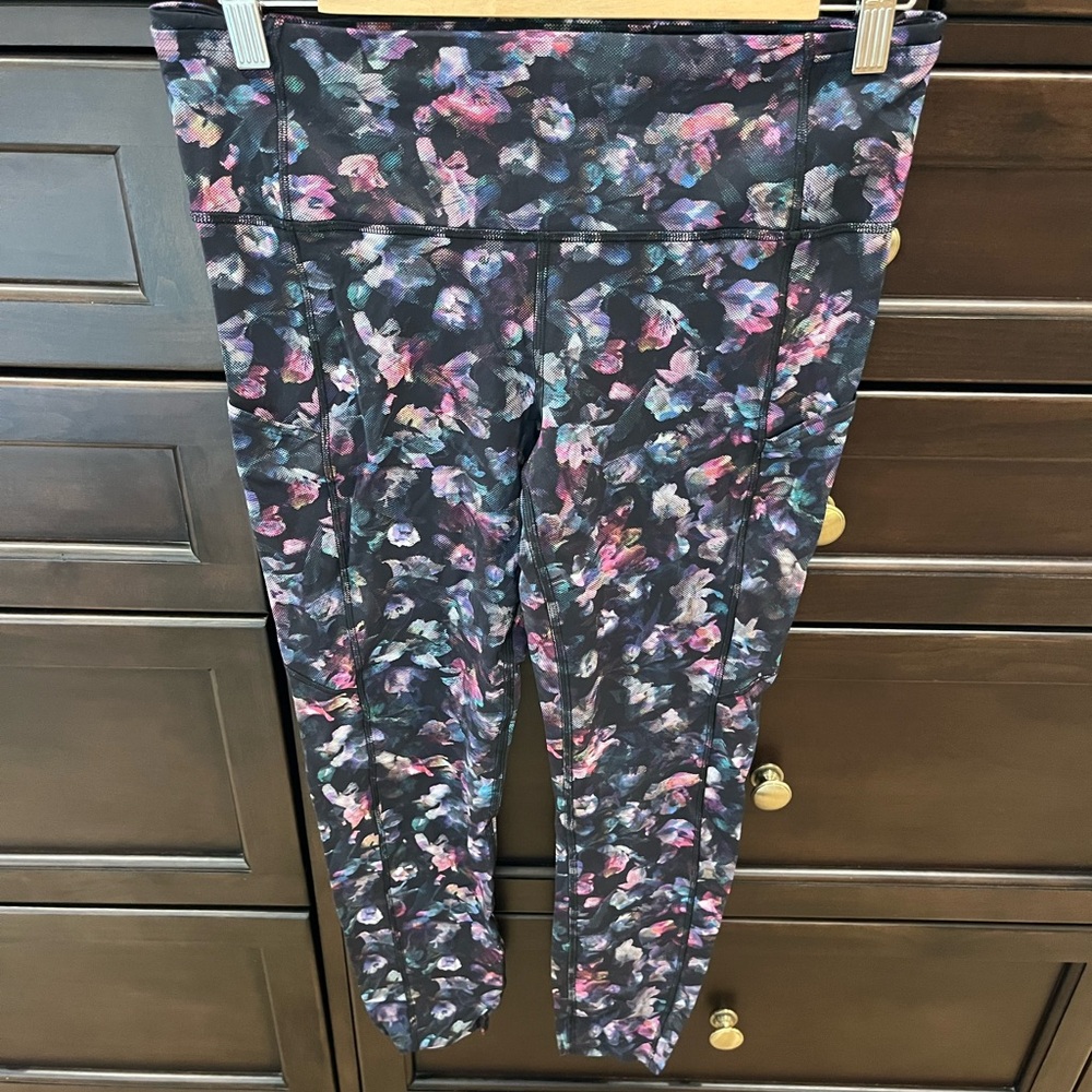 Lululemon Athletica fast and free high-rise tight multicolor floral 25 inch